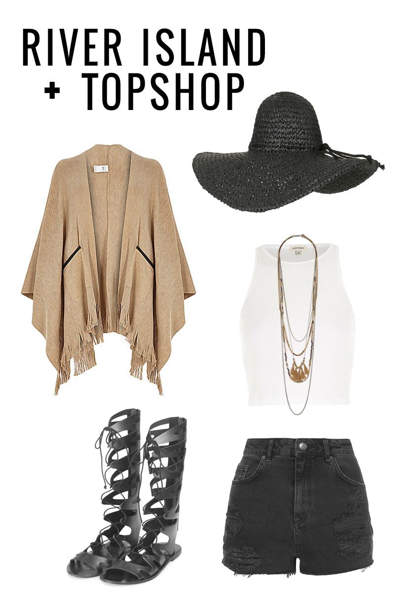 river island and topshop music festival outfit