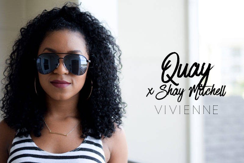 QuayxShay Vivienne Black Sunglasses Try On