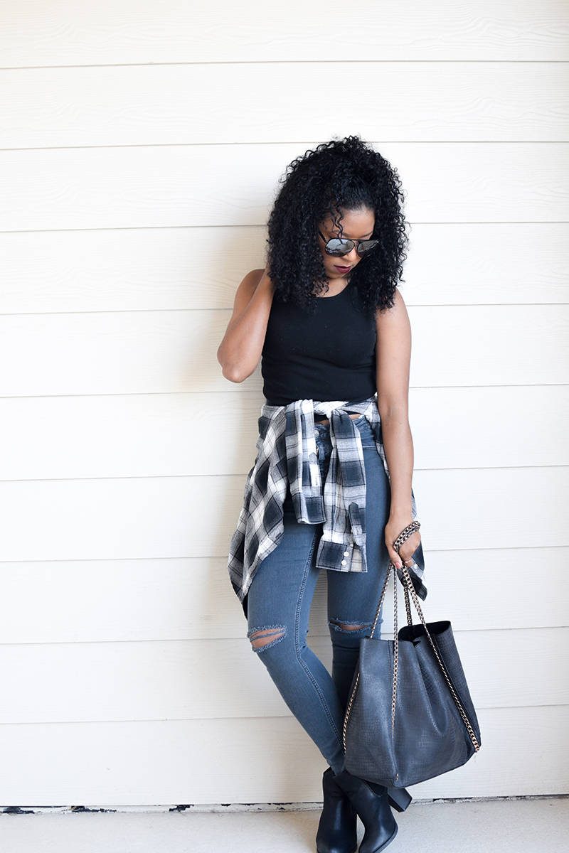 Styling black and white flannel