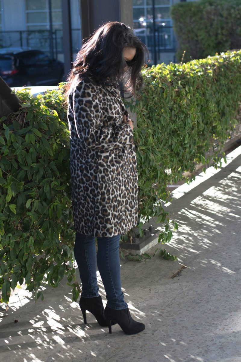 How to Style Leopard Coat feat Topshop Long Coat and Celine Sunglasses-1