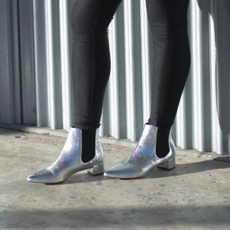 Saint Laurent Inspired | Topshop Silver Boots