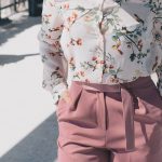 Spring Office Style with Floral Print and Blush-1