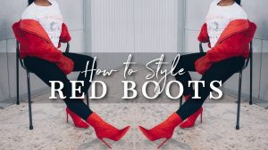 style red boots
