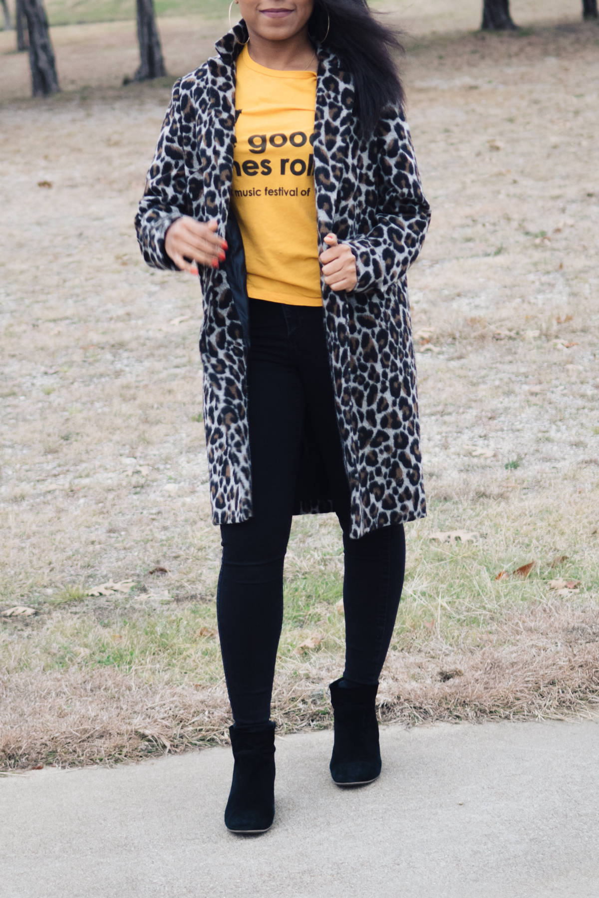 Leopard and Mustard Outfit-6 - Venti Fashion