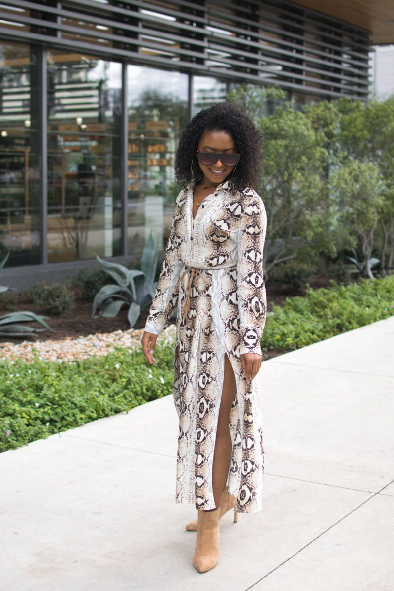 snake print trend outfit ideas