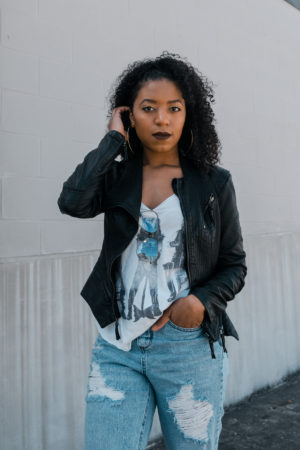 what to wear with a leather jacket