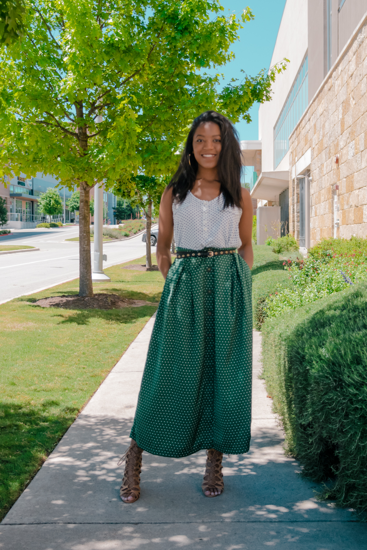 maxi skirt for short girl