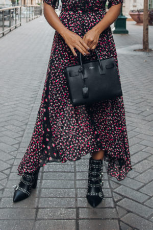 how to wear floral print in the winter